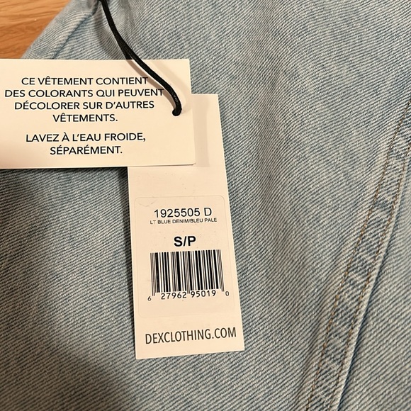 Dex Distressed Denim Jacket, Size Small, NWT - Picture 12 of 12